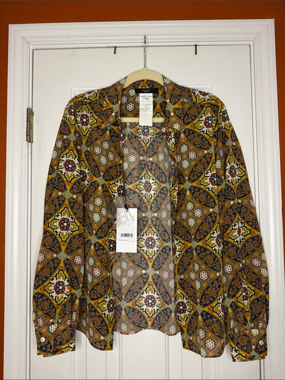 Weekend MaxMara Oronte Silk Shirt NWT